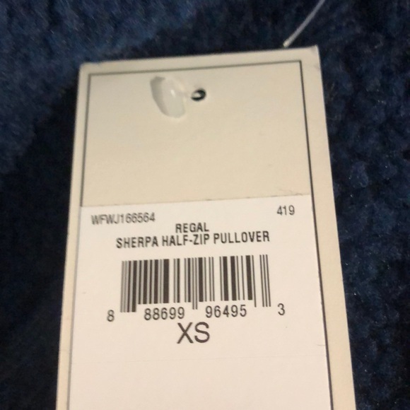 NWT JUICY COUTURE Navy Sherpa Pullover Jacket Coat - Picture 7 of 7